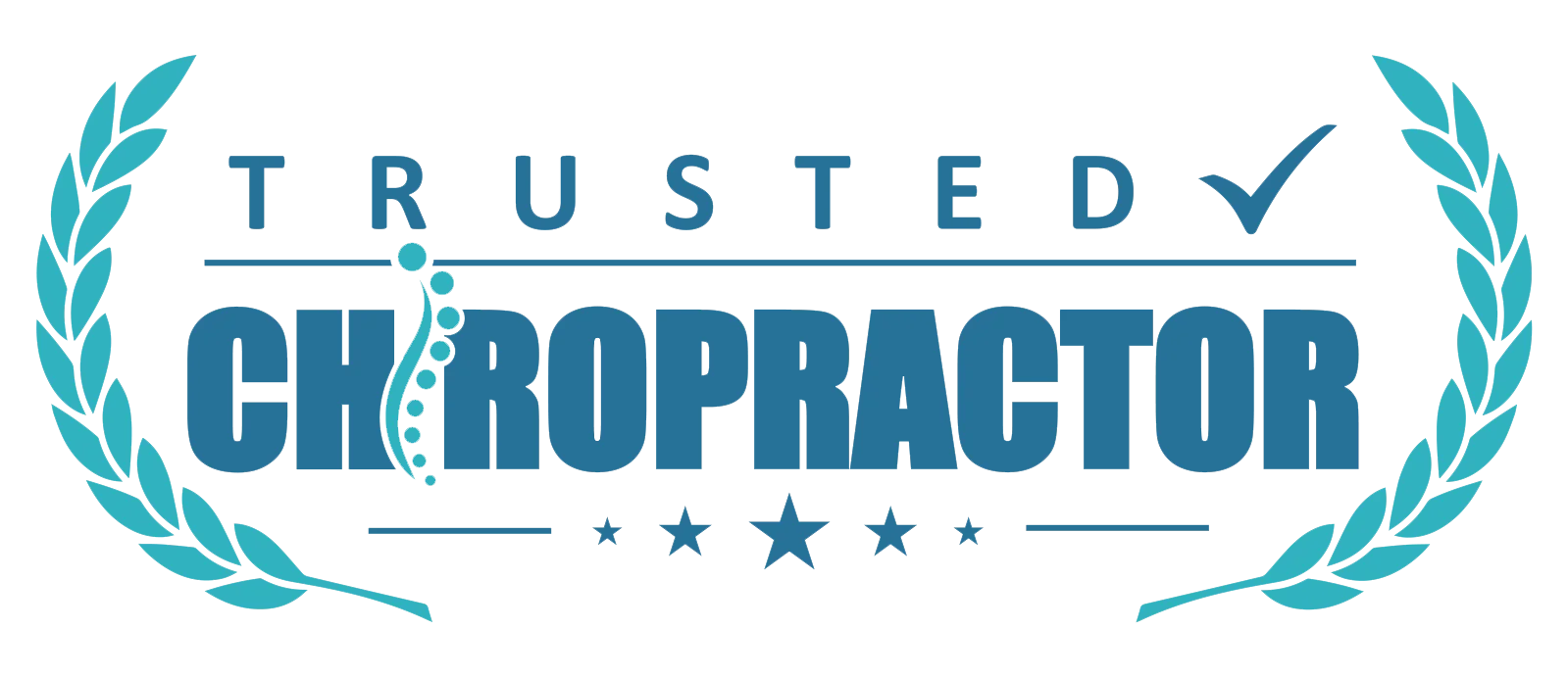 Trusted Chiropractor Badge Blue